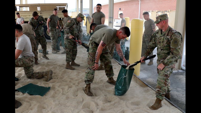 military respond to irma getty
