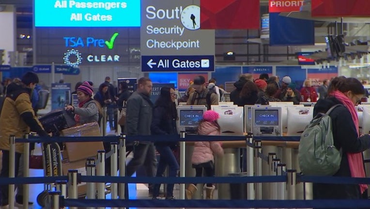 Weather delays airport