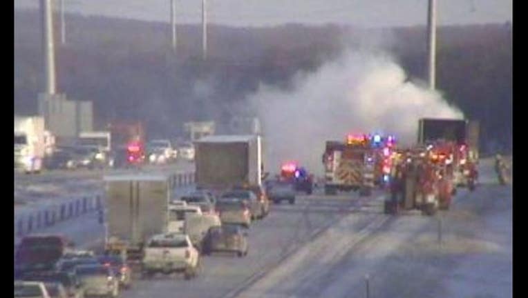 Vehicle fire I-94