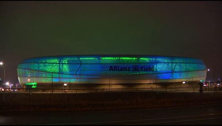 Allianz Field lights
