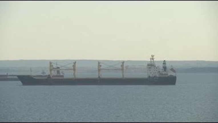 Cornelia cargo ship in Duluth