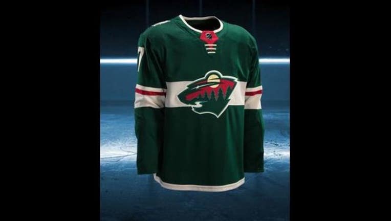 Mn wild on sale jersey 2017