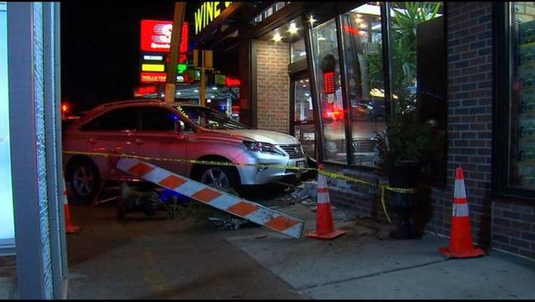 Humm's Liquor store crash