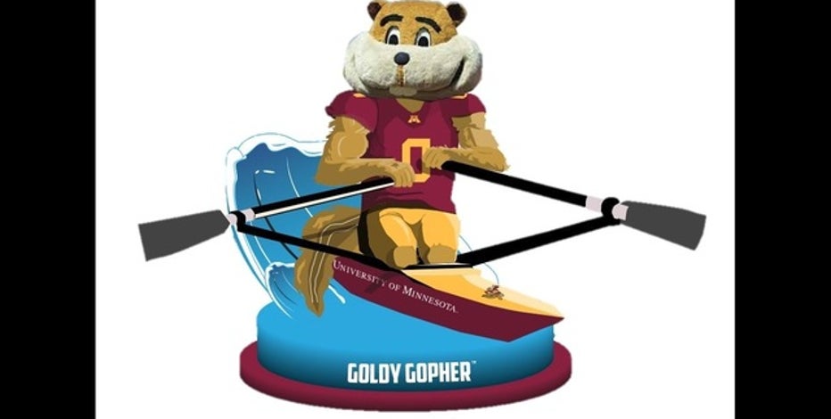 Row the Boat Goldy Gopher becomes bobblehead