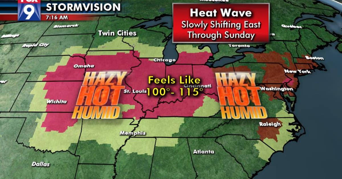 Major heat wave expands to over 30 states through the weekend | FOX 9 ...