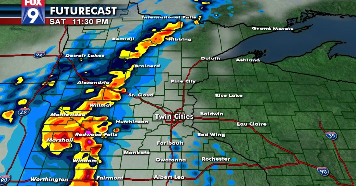 Storms moving in from western Minnesota, expected in Twin Cities metro ...