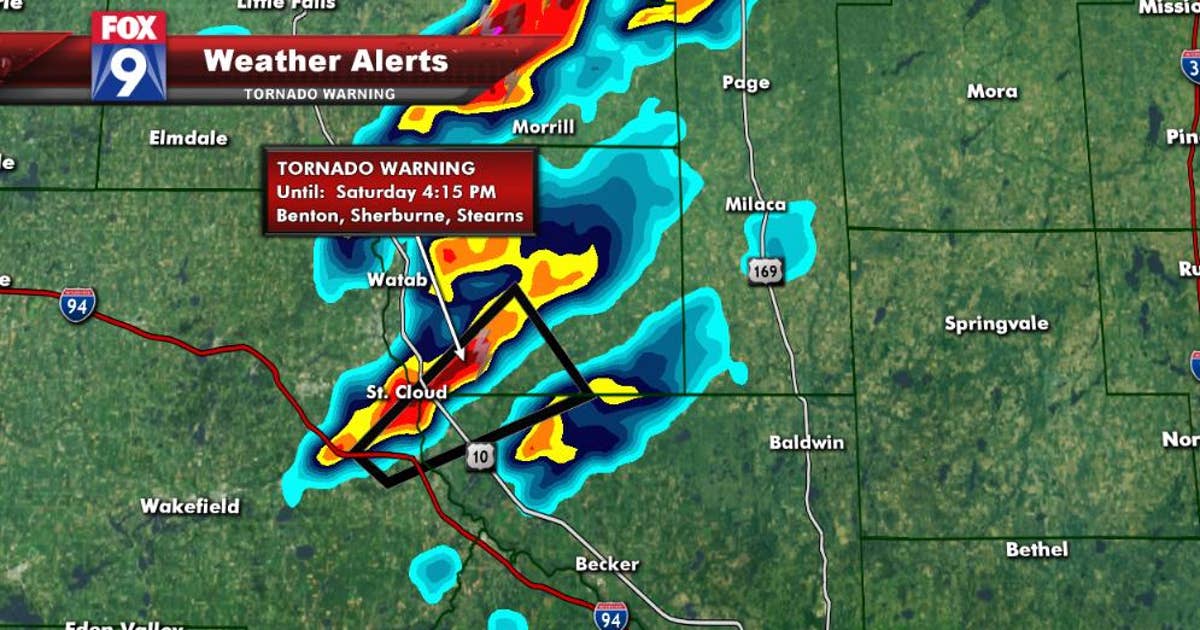 Storms pushing through central Minnesota on Saturday | FOX 9 ...