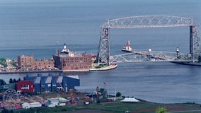 Minneapolis woman stranded on cement block in Lake Superior