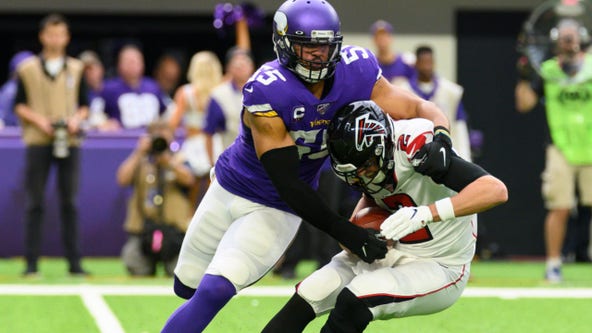 Vikings rule LB Anthony Barr out Sunday at Bengals