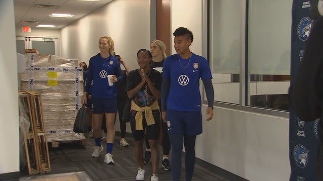 USWNT members swing by Lynx practice ahead of match in St. Paul