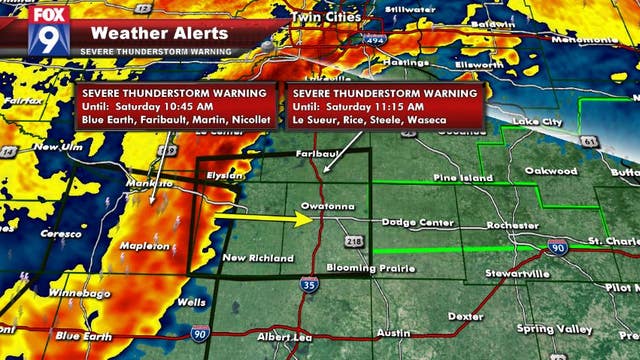 Another round of storms rolls through southern Minnesota