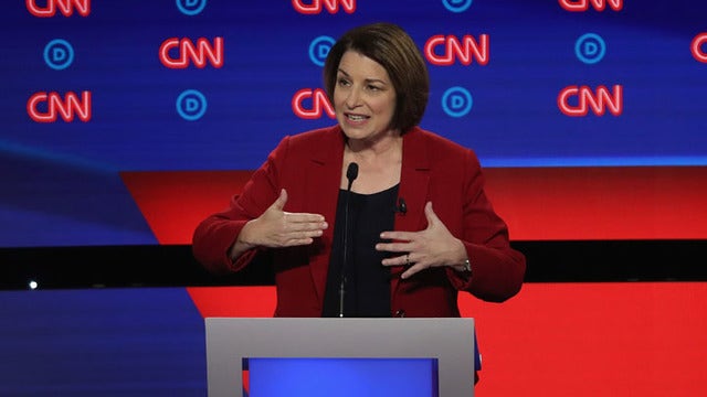 Sen. Amy Klobuchar qualifies for next round of presidential debates