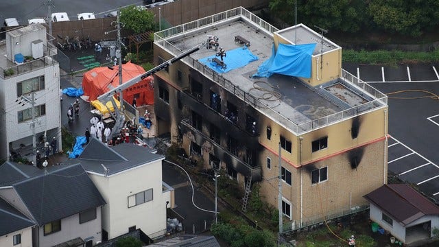 Man shouting 'You die' kills more than 30 at Japan anime studio