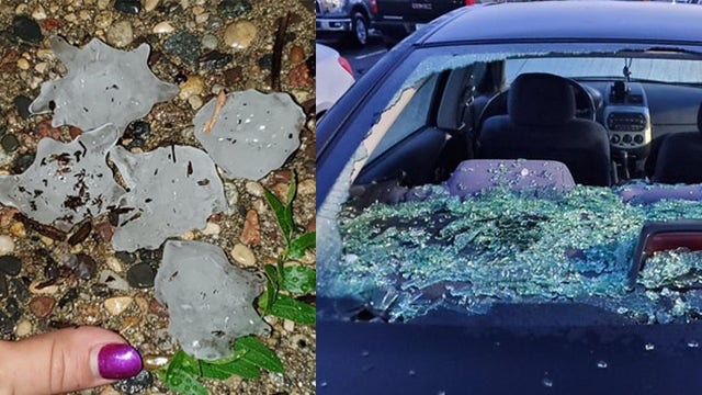 Large hail pelts south Twin Cities metro during early morning storm