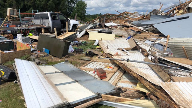 2 tornadoes confirmed near Milaca, Minnesota Monday night