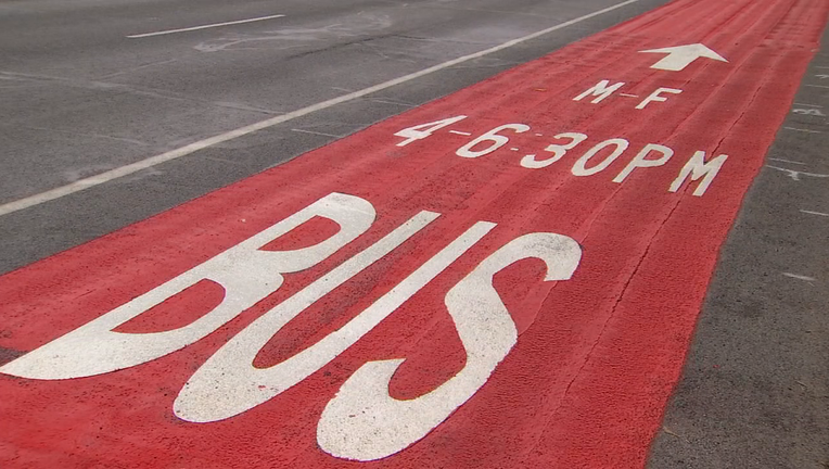 Bus-only lane