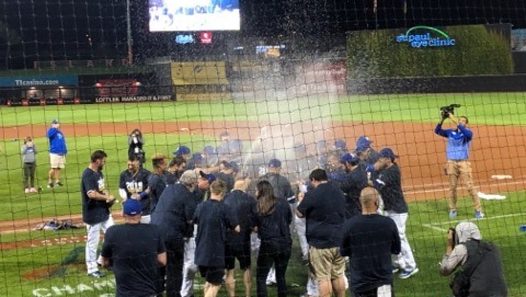 St. Paul Saints celebrate 2019 win