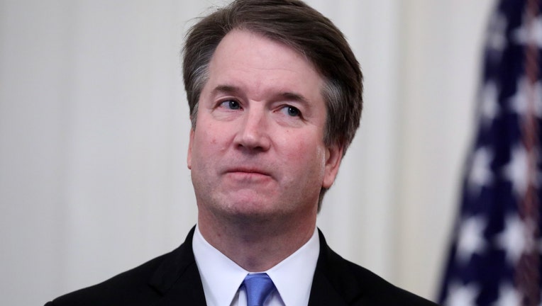 WASHINGTON, DC - OCTOBER 08: U.S. Supreme Court Associate Justice Brett Kavanaugh attends his ceremonial swearing in in the East Room of the White House October 08, 2018 in Washington, DC. Kavanaugh was confirmed in the Senate 50-48 after a contentious process that included several women accusing Kavanaugh of sexual assault. Kavanaugh has denied the allegations. (Photo by Chip Somodevilla/Getty Images)