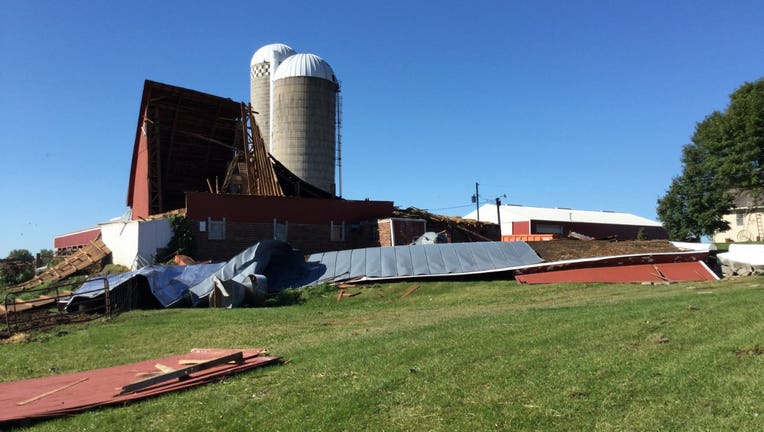 NWS tornado damage near Howard Lake