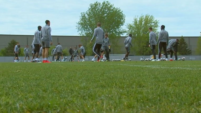 MNUFC practice at NSC