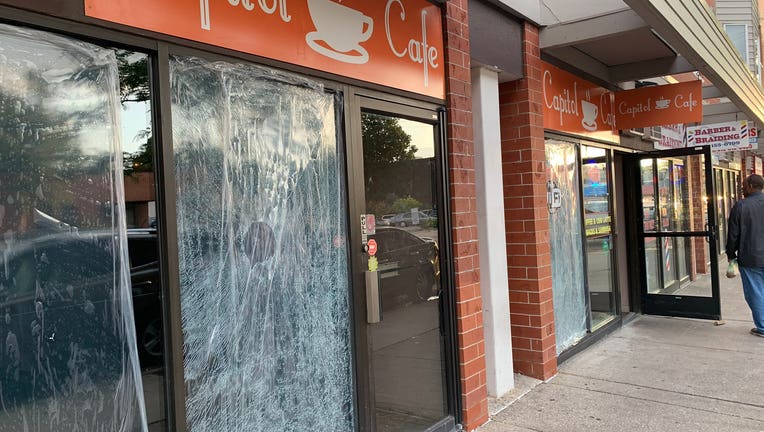 Capitol Cafe vandalism, Franklin Ave Minneapolis
