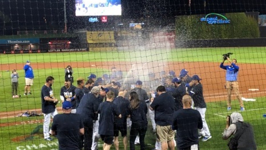 St. Paul Saints celebrate 2019 win