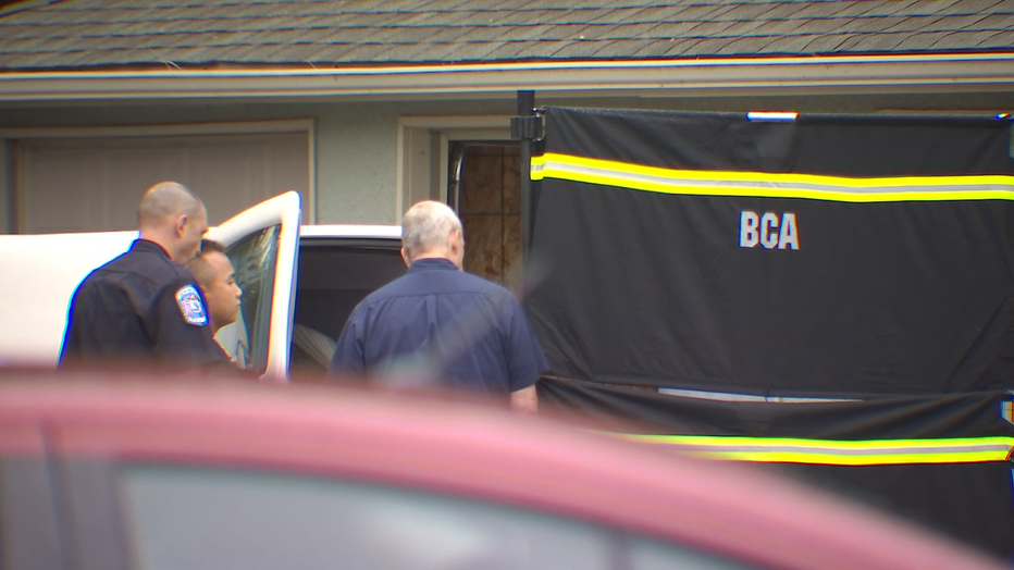 Investigators in New Brighton, Minn.