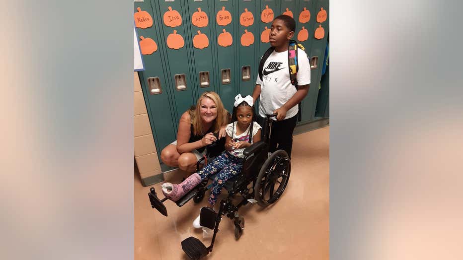 Jayda Holmes at school