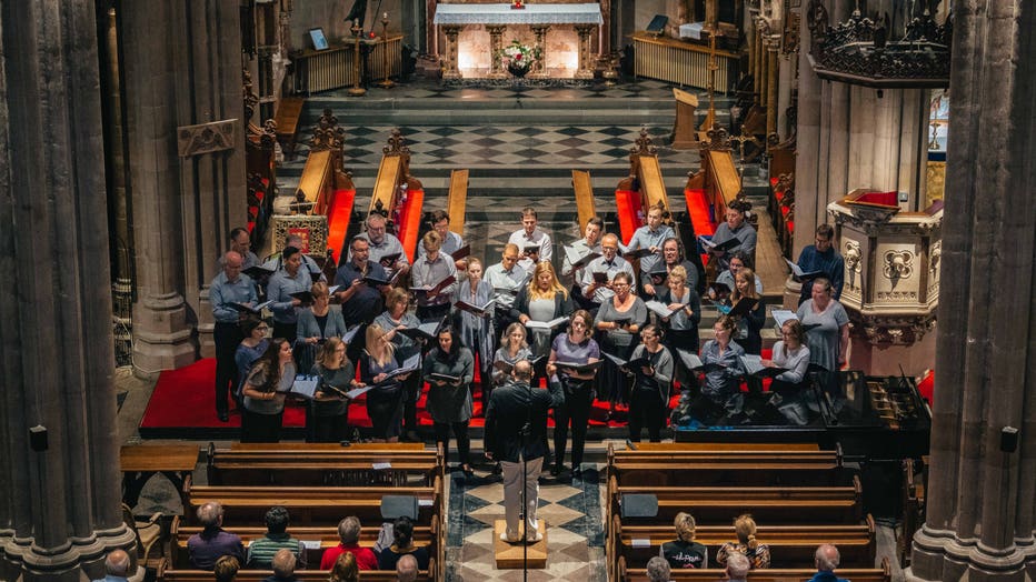 PopUp Choir performs