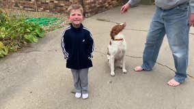 Missing Becker, Minnesota boy thanks dog who kept him safe, 600 volunteers who helped search for him