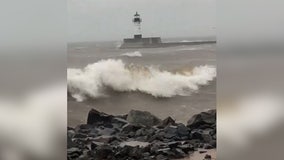 Police warn of heavy winds, flooding, power outages in Duluth, Minn.