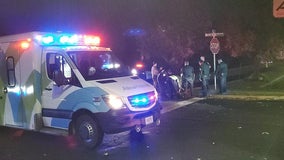 Police chase ends in crash in Fridley, injured driver arrested