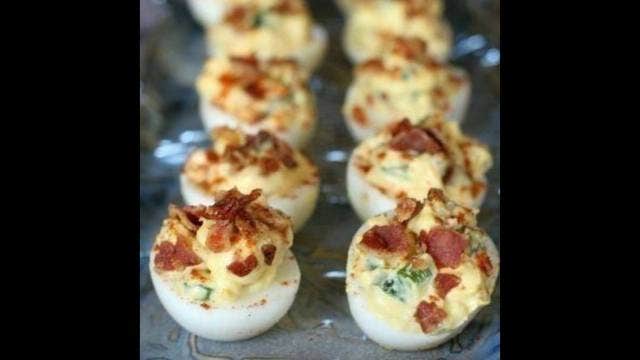 Jalapeno-bacon deviled eggs