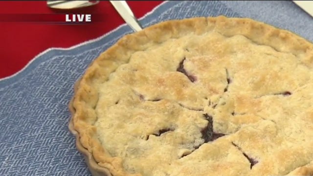 State Fair-winning blueberry rhubarb strawberry pie