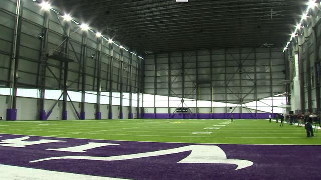 Inside the new Vikings practice facility in Eagan