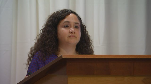 Mother of Sandy Hook shooting victim speaks at school safety conference in Lake Elmo, Minn.