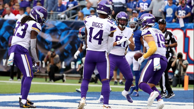Apology accepted: Cousins, Thielen lead Vikings to 28-10 win over Giants