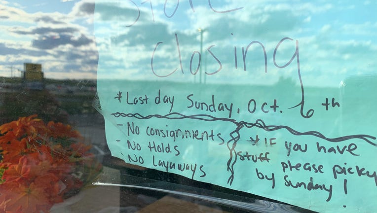 Consignment store closing
