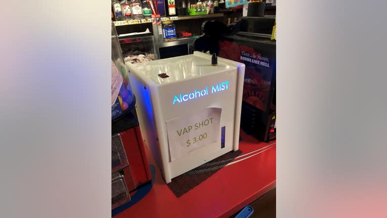 alcohol vaping machine box