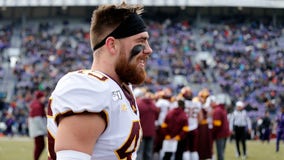 Former Gopher Carter Coughlin working out in parent's garage as COVID-19 disrupts NFL Draft process