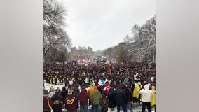 Fans line up to show pride on College GameDay in Minneapolis