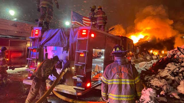 Crews battle large fire in St. Paul for nearly 12 hours