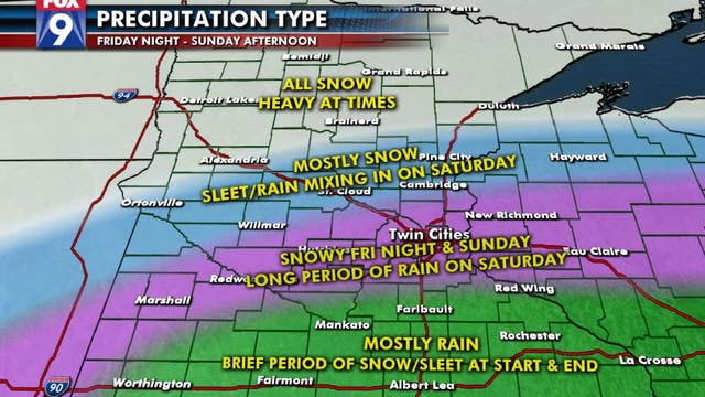 Thanksgiving weekend storm to bring rain, snow to Minnesota