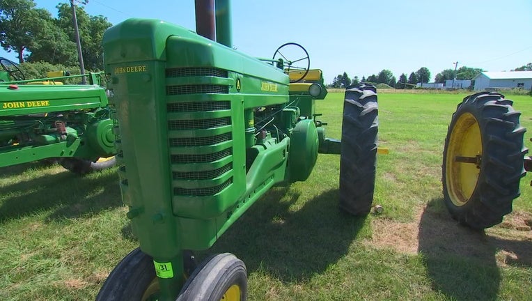 A John Deere tractor