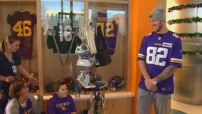 Girl waiting for heart transplant serves as inspiration for Vikings' Kyle Rudolph