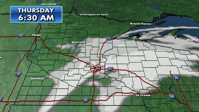 Snow impacting Thursday morning commute in Twin Cities metro