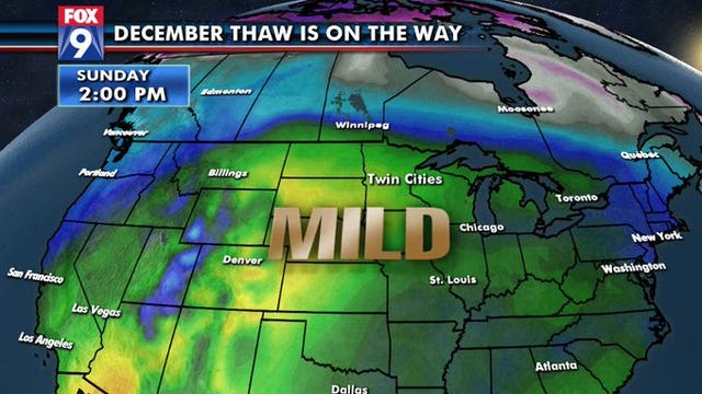 December thaw is on the way