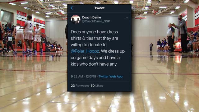 Donations pour in after Twin Cities basketball coach asks for dress shirts, ties for players