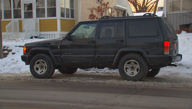 Running car in the cold