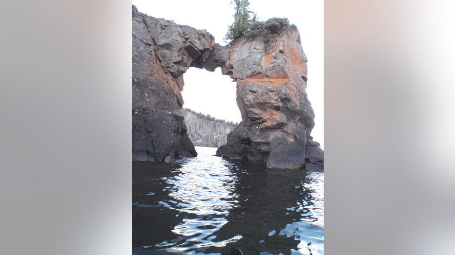 The Tettegouche Sea Stack in 2010. 